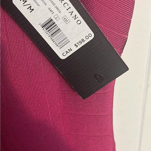 Hot Pink Stylish Authentic Brand New Guess by Marciano Bodycon Dress New, Tags - Picture 3 of 3